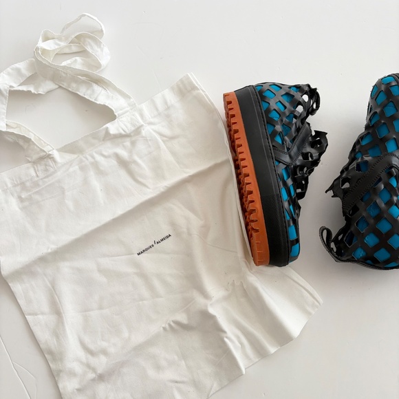 Marques Almeida laser cut caged platform sneakers - Picture 7 of 8